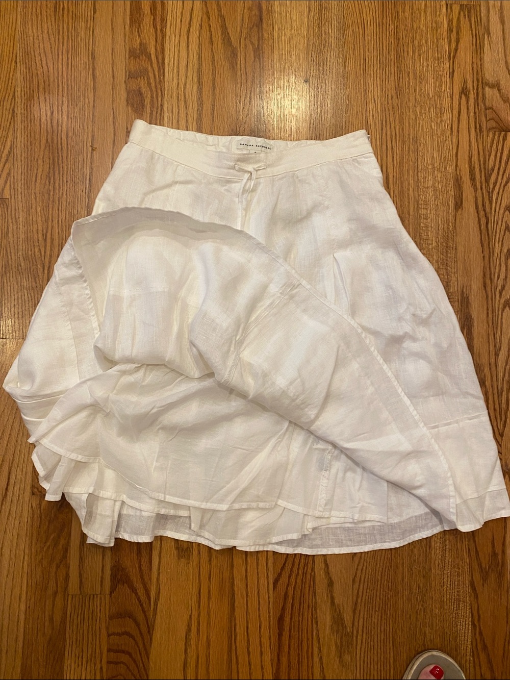 Banana Republic White Linen Circle Skirt - Picture 4 of 6